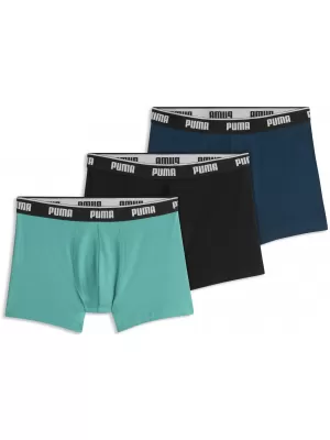 Pánske boxerky PUMA MEN BOXERS 3P 94713011 GREEN COMBO