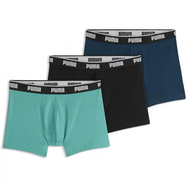  Pánske boxerky PUMA MEN BOXERS 3P 94713011 GREEN COMBO 