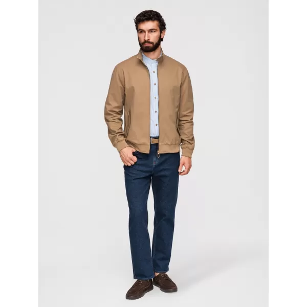  Pánska bunda OMBRE OM-JANP-0326 LIGHT BROWN 