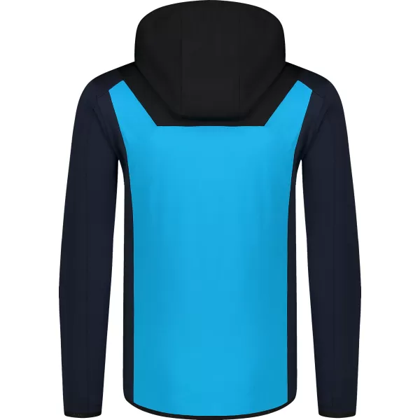  Pánska powerfleece mikina NORDBLANC SPRAWL NBSFM8333 ŽIARIVO MODRÁ 