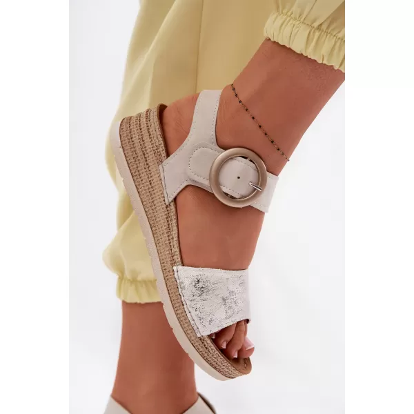  Dámske sandále INBLU RV000013 BEIGE 