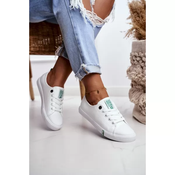  Dámske tenisky BIG STAR SHOES GG274006 WHITE/GREEN 