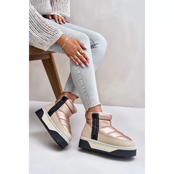  Dámske snehule D.FRANKLIN DFSH371010 BEIGE 