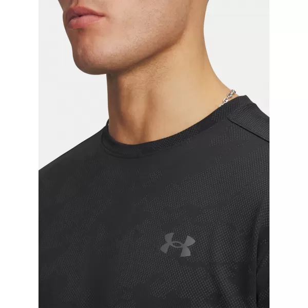  Pánske tričko UNDER ARMOUR TECH VENT JCQRD SS 1390047-001 ČIERNA 
