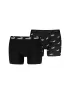 Pánske boxerky PUMA ELEMENTS MEN LOGO PRINT BOXERS 2P 93875405 BLACK