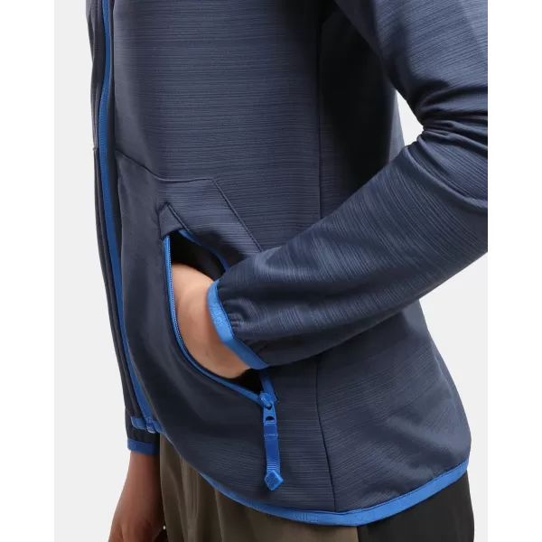 Detská fleece mikina KILPI MEMPHIS-JB 1J0201KI TMAVO MODRÁ 