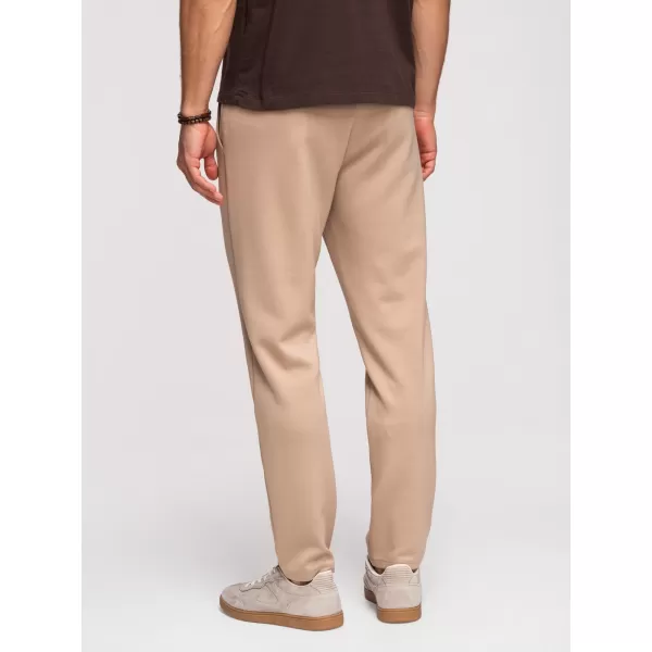  Pánske tepláky OMBRE OM-PSBC-0221 BEIGE 