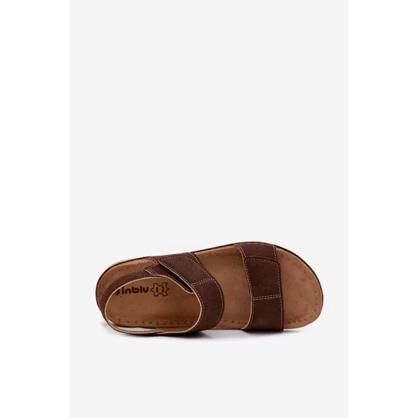  Dámske sandále INBLU AA000070 BROWN 