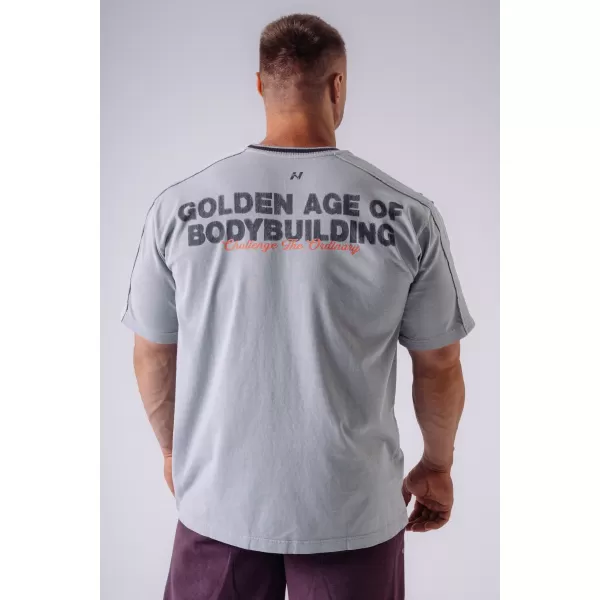  Pánske tričká NEBBIA OLYMPIA MUSCLE COVER 942 LIGHT GREY 
