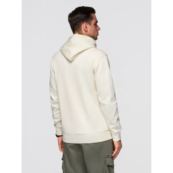  Pánska mikina OMBRE OM-SSBN-0270 CREAM 