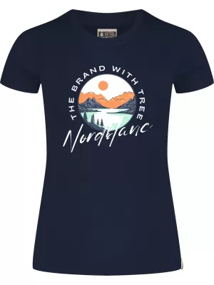 Dámske tričko NORDBLANC STARLIGHT NBSLT8176 TMAVO MODRÁ