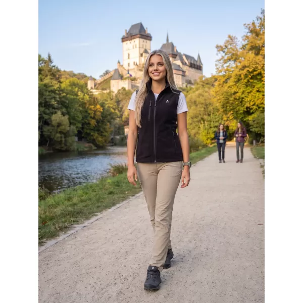  Dámska fleece vesta ALTISPORT ALW002525 ČIERNA 