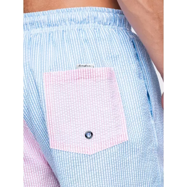  Pánske kraťasy OMBRE OM-SRSS-0215 BLUE AND PINK 