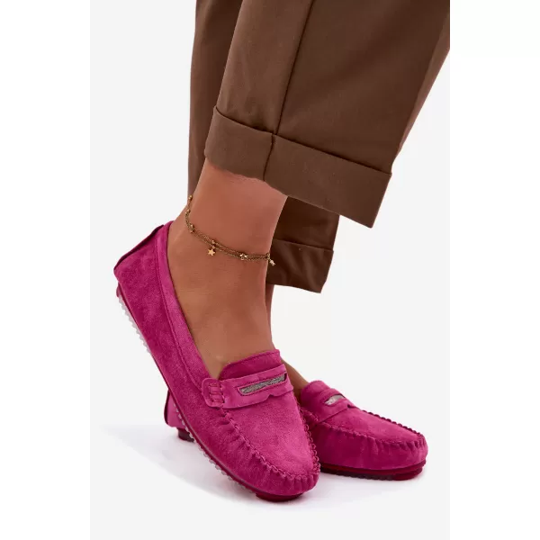  Dámske mokasíny S.BARSKI LR61-7029 FUCHSIA 