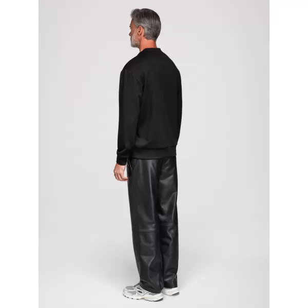  Pánska mikina OMBRE OM-SSNZ-0271 BLACK 