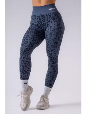Dámske legíny NEBBIA PRIMAL 849 DARK BLUE LEOPARD