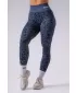 Dámske legíny NEBBIA PRIMAL 849 DARK BLUE LEOPARD
