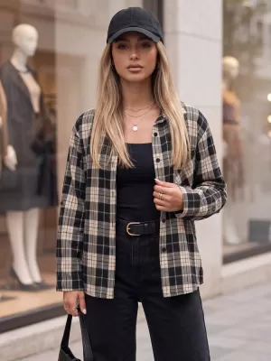 Dámska košeľa DSTREET DY0495 NÁMORNÁ MODRÁ