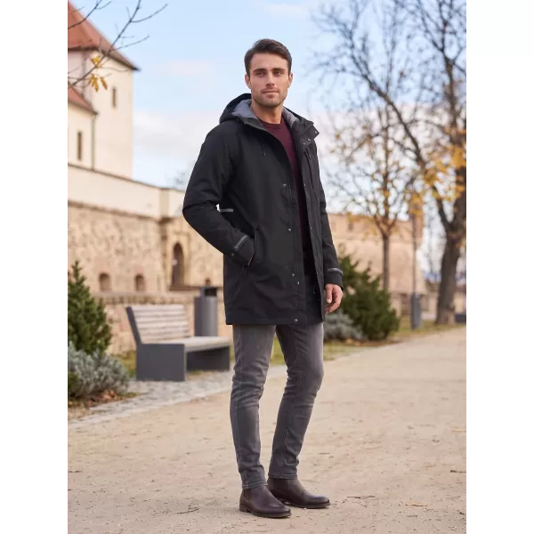  Pánsky nepremokavý kabát ALPINE PRO PERFET 2 BLACK 