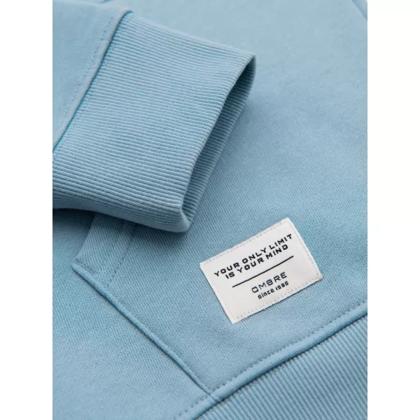  Pánska mikina OMBRE OM-SSBZ-0272 BLUE 