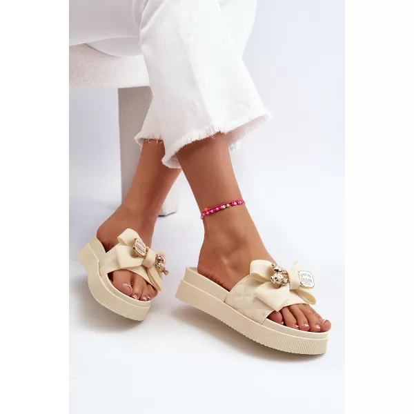  Dámske žabky BOTO SP50-3/BG146P BEIGE 