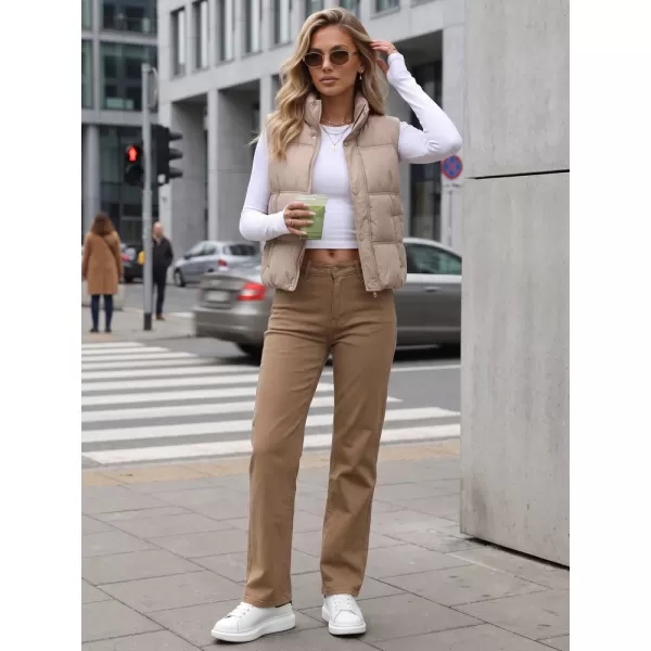  Dámske nohavice DSTREET UY3095 KARAMELOVÁ 