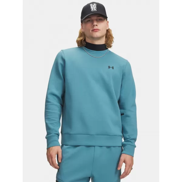  Pánska mikina UNDER ARMOUR UNSTOPPABLE FLC CREW 1381688-466 MODRÁ 