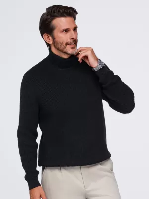Pánsky rolák OMBRE OM-SWTN-0189 BLACK