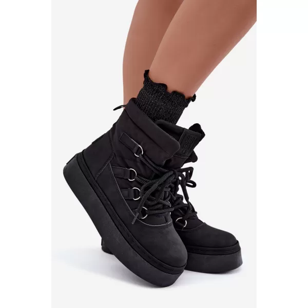  Dámske snehule BIG STAR SHOES UU274189 BLACK 