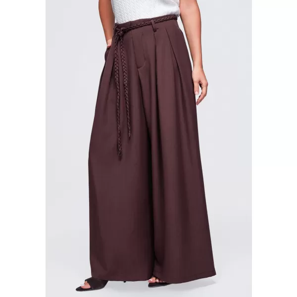  Dámske nohavice OMBRE OW-PA-E0018 BROWN 