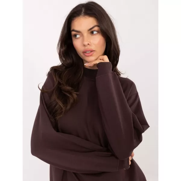  Dámska mikina BASIC FEEL GOOD RV-BL-5185.70P DARK BROWN 