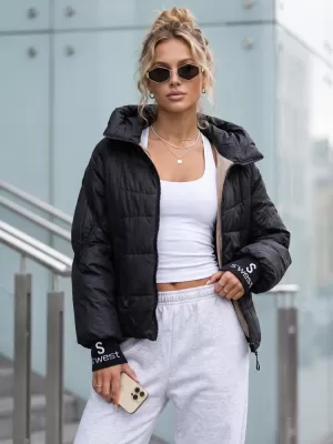 Dámska bunda DSTREET TY5759 ČIERNA
