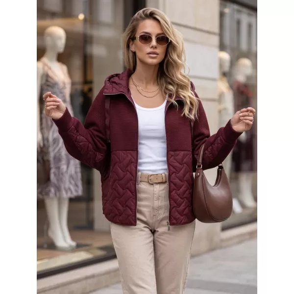  Dámska bunda DSTREET TY5916 BORDOVÁ 