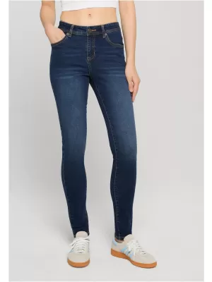 Dámske nohavice URBAN CLASSICS TB8370 DARK BLUE WASHED