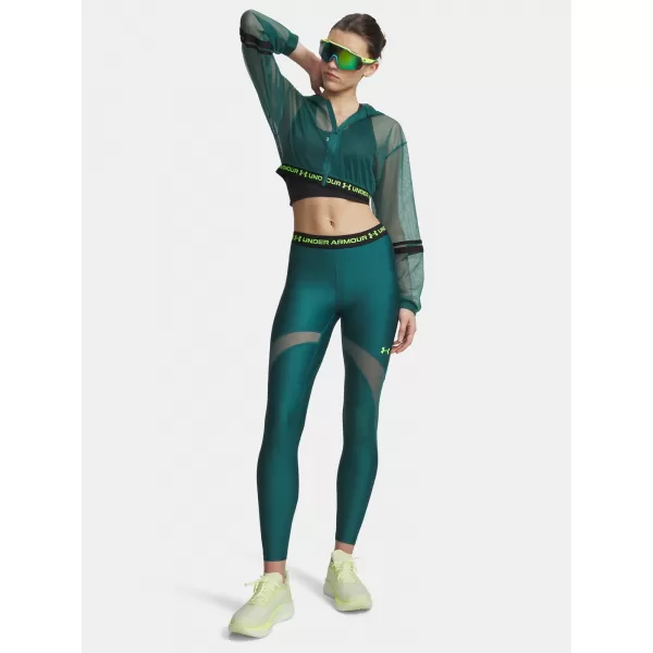  Dámske legíny UNDER ARMOUR HEATGEAR MESH LEGGING 6010009-338 ZELENÁ 