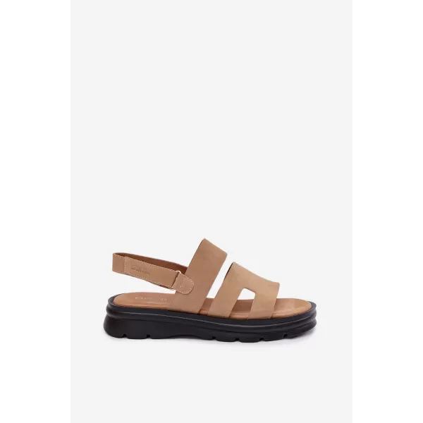  Dámske sandále BIG STAR SHOES TT274482 BEIGE 
