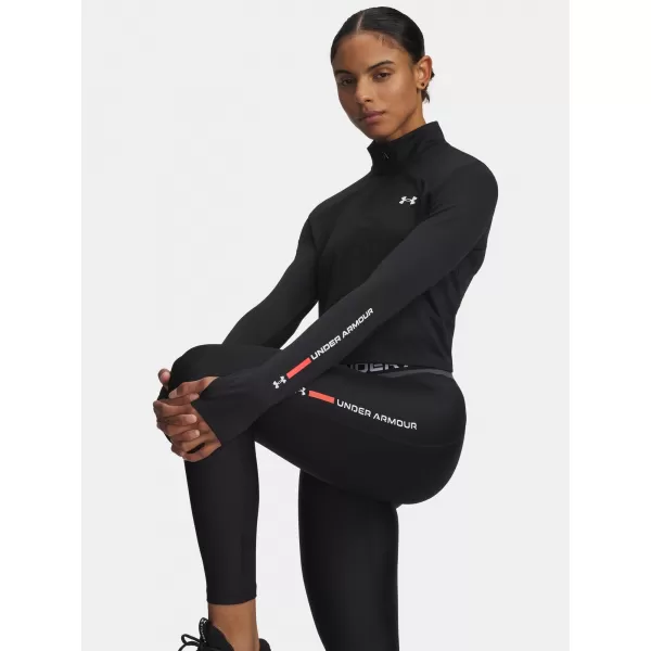  Dámske tričko UNDER ARMOUR TECH BRANDED 1/2 ZIP 6009988-001 ČIERNA 