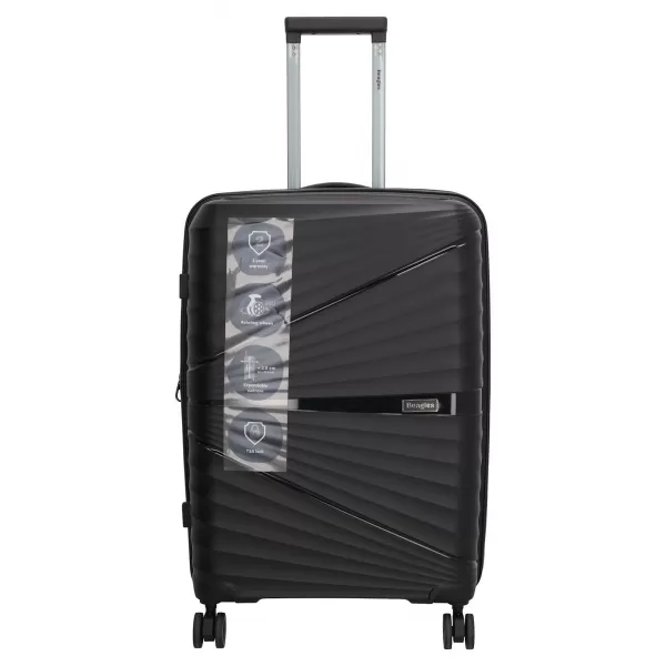  Škrupinový kufor BEAGLES TRAVEL M 25138 BLACK 