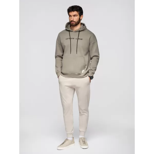  Pánske tepláky OMBRE OM-PABS-0305 LIGHT BEIGE 