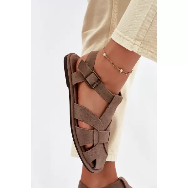  Dámske sandále BIG STAR SHOES TT274250 BEIGE 