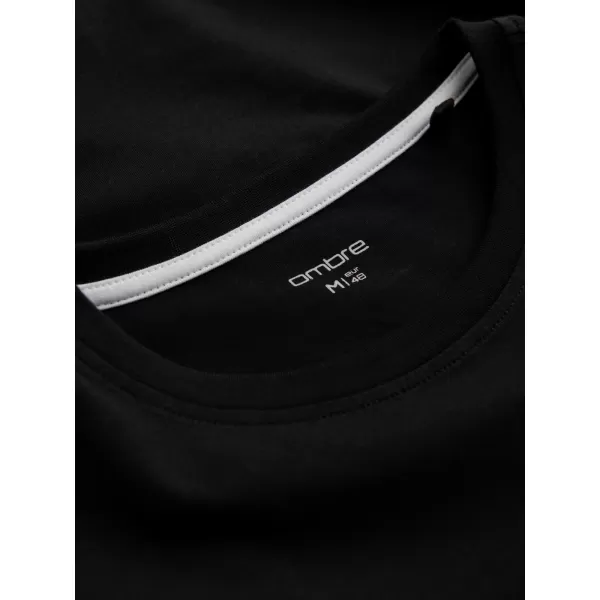  Pánske tričko OMBRE L175 BLACK 