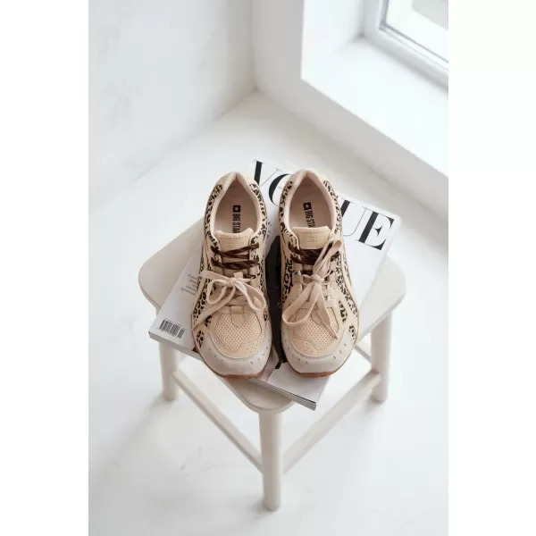  Dámske tenisky BIG STAR SHOES TT274549 BEIGE 
