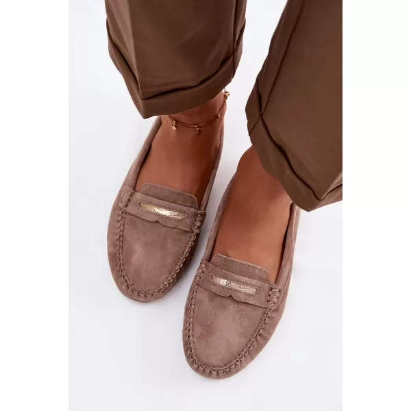  Dámske mokasíny S.BARSKI LR61-7029 DARK BROWN 