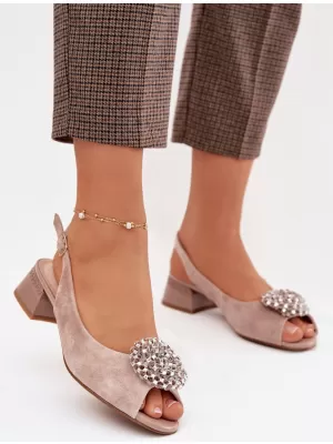 Dámske sandále D&A 41955-19 BEIGE