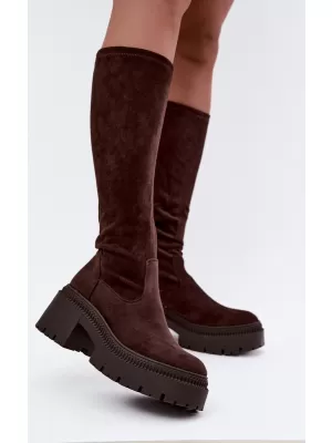 Dámske čižmy BOTO 9671A-1 BROWN