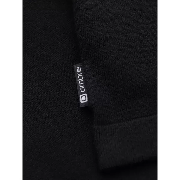  Pánske tričko s golierom OMBRE OM-POLS-0138 BLACK 