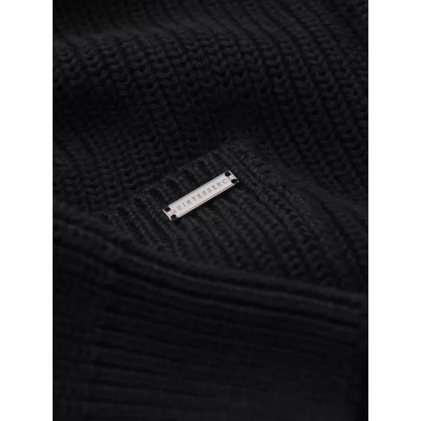  Pánsky kardigan OMBRE OM-SWCD-0200 BLACK 