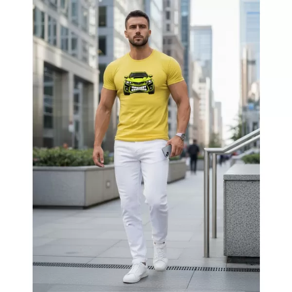  Pánske tričko DSTREET NX5015R-YE ŽLTÁ 