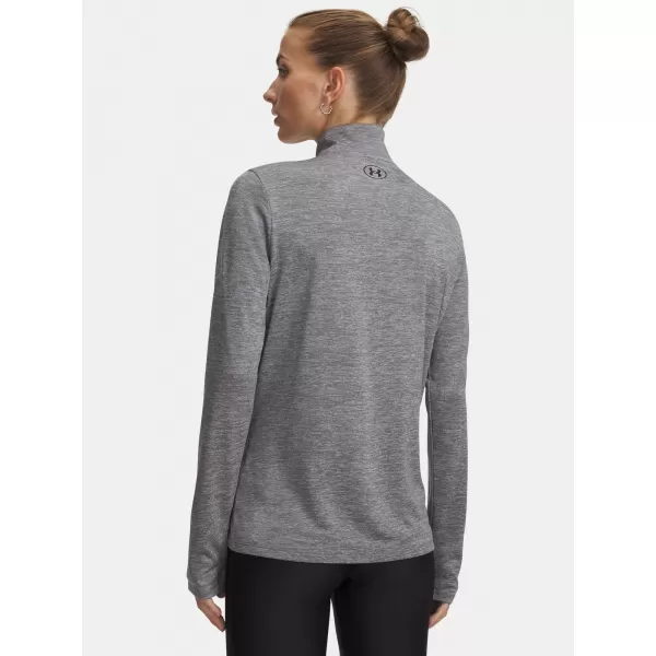  Dámske tričko UNDER ARMOUR TECH 1/2 ZIP- TWIST 1384225-709 ZELENÁ 