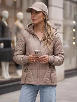 Dámska bunda DSTREET TY5783 BÉŽOVÁ